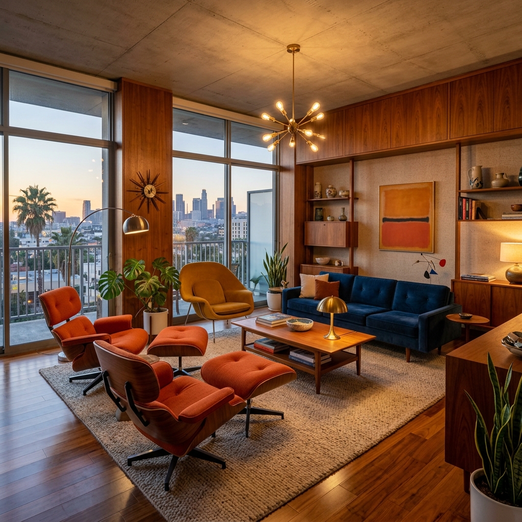 Salón Mid-Century